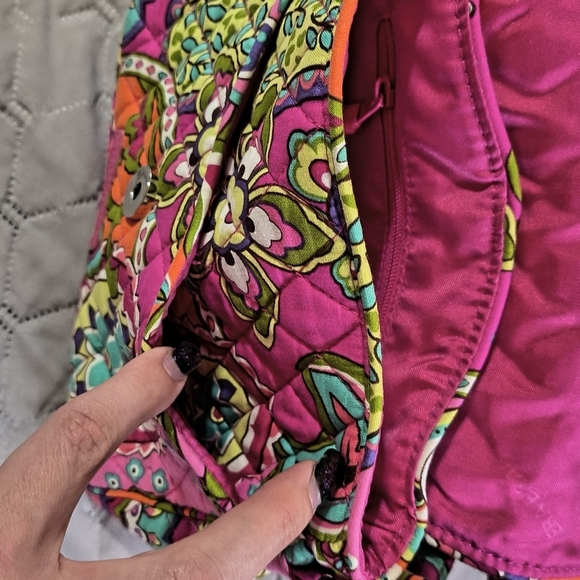Vera Bradley Pink Swirls Crossbody Bag - Picture 6 of 7